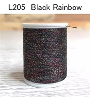 ジャストエース LAME THREAD（ラメスレッド）(L205　Black Rainbow)
